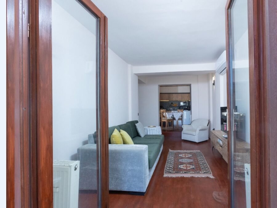Studio 374 Kırmızı – Oturma odası · Kadıkalesi, Gümüşlük, Bodrum