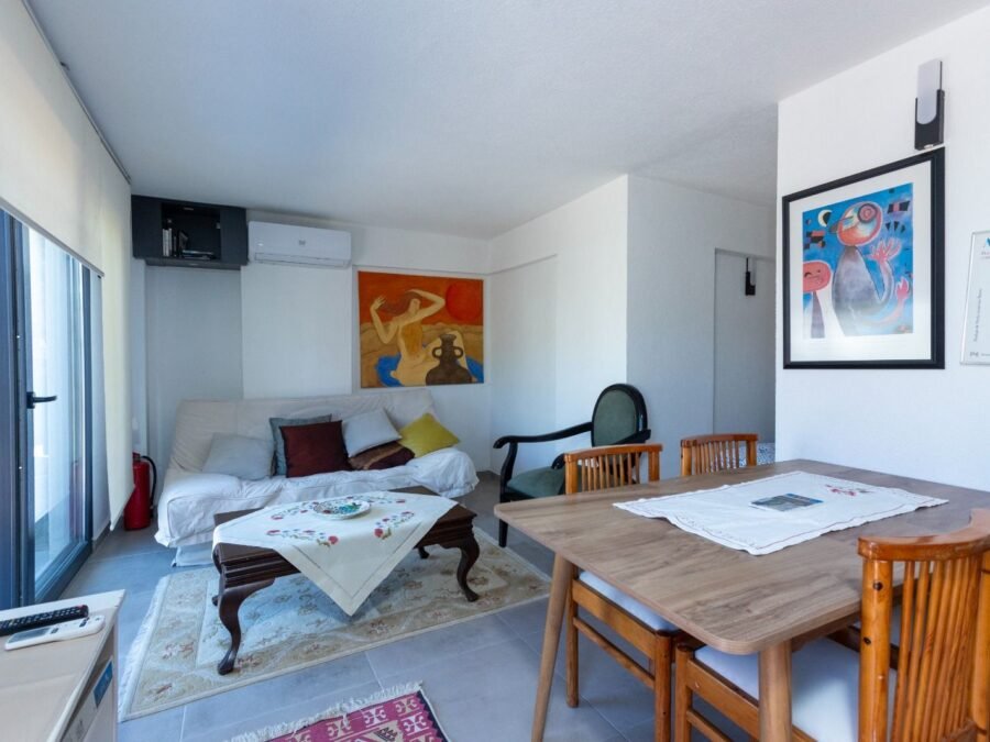 Studio 374 Yeşil – Oturma odası · Kadıkalesi, Gümüşlük, Bodrum